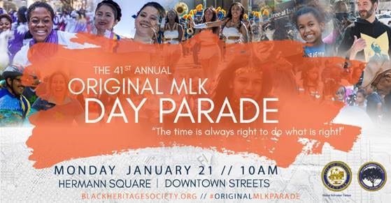 Houston’s “Original” MLK, Jr. Parade is One Month Away:  Just a Few Weeks Left to Register