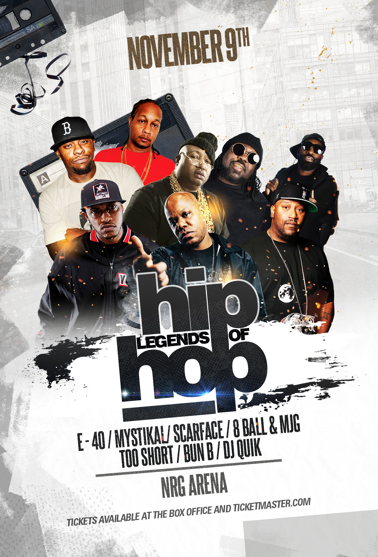 Legends of Hip Hop Show coming to Houston at the NRG Arena on November 9th