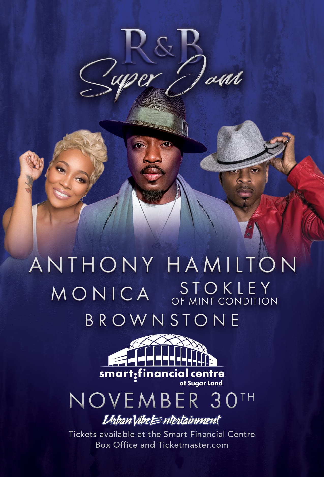 R&B Super Jam 2019 – Anthony Hamilton, Monica, Stokley and Brownstone – 11/30/19