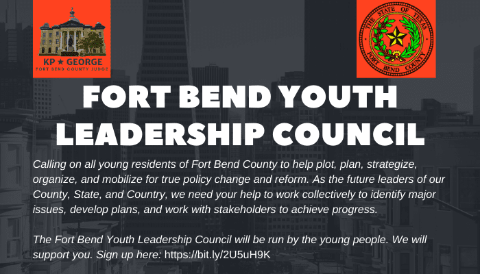 Judge KP George Launches The Fort Bend Youth Leadership Council: Empowering Young People to Collaborate & Drive Change