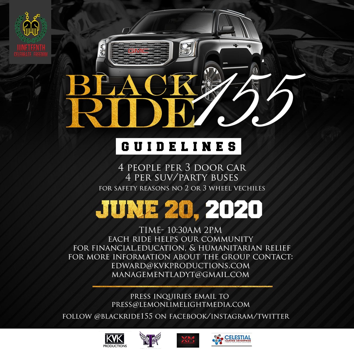 Houston-Based Film/ TV Production Company Will Host A Black Ride In Honor Of Juneteenth!