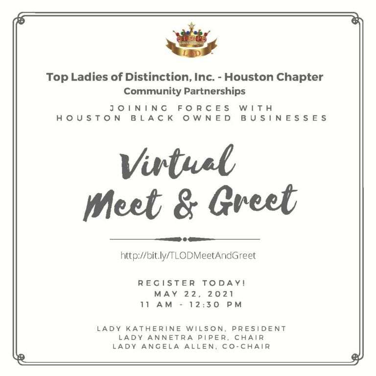 Joining Forces With Houston Black Owned Businesses- Virtual Meet & Greet