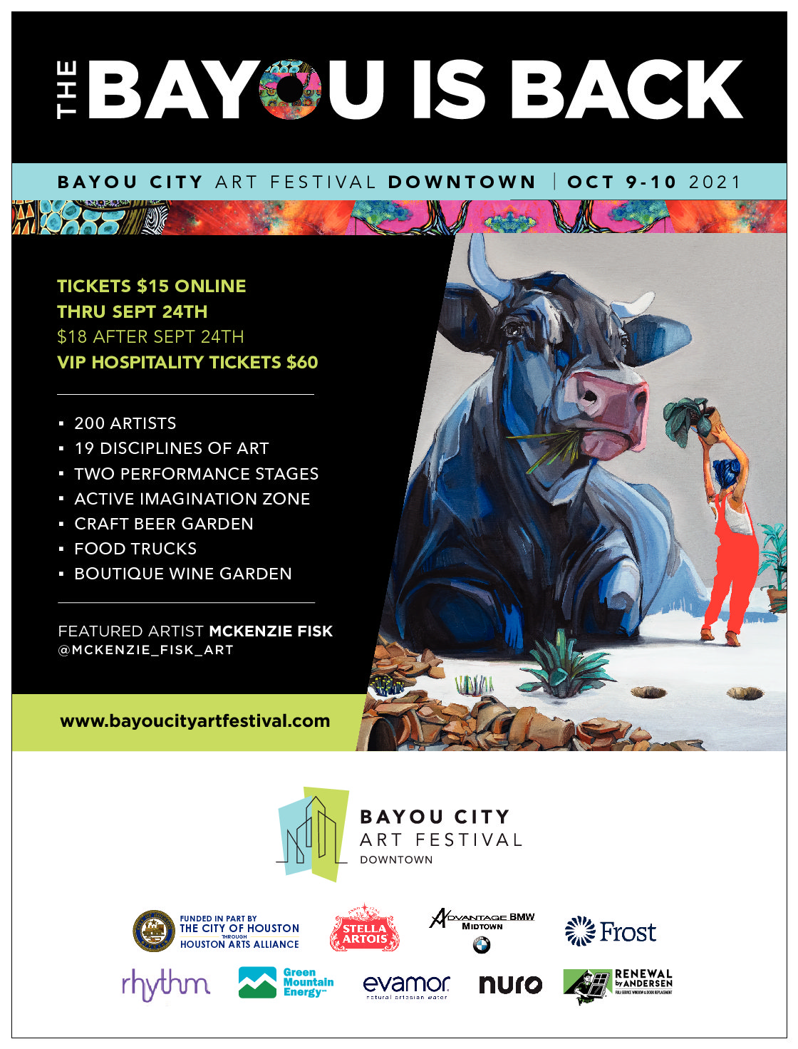 De Actualidad 262vus Bayou City Art Festival 2022 Artist List
