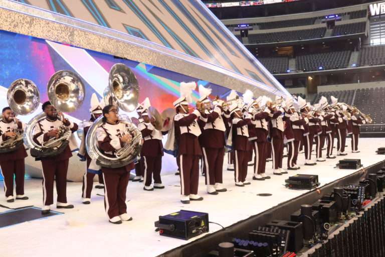 TSU’s Ocean of Soul marching band performs at Wrestlemania 38