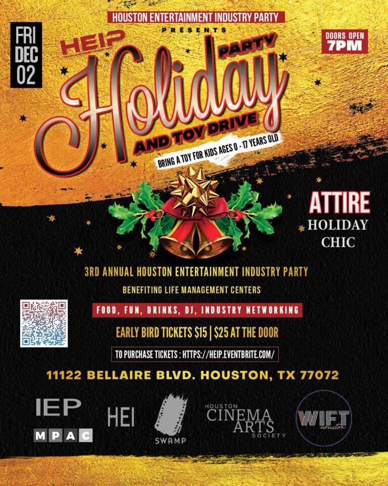 Houston Entertainment Industry Party Presents: 3rd Annual Holiday Party & Toy Drive! | Food, Fun, Drinks, & More!