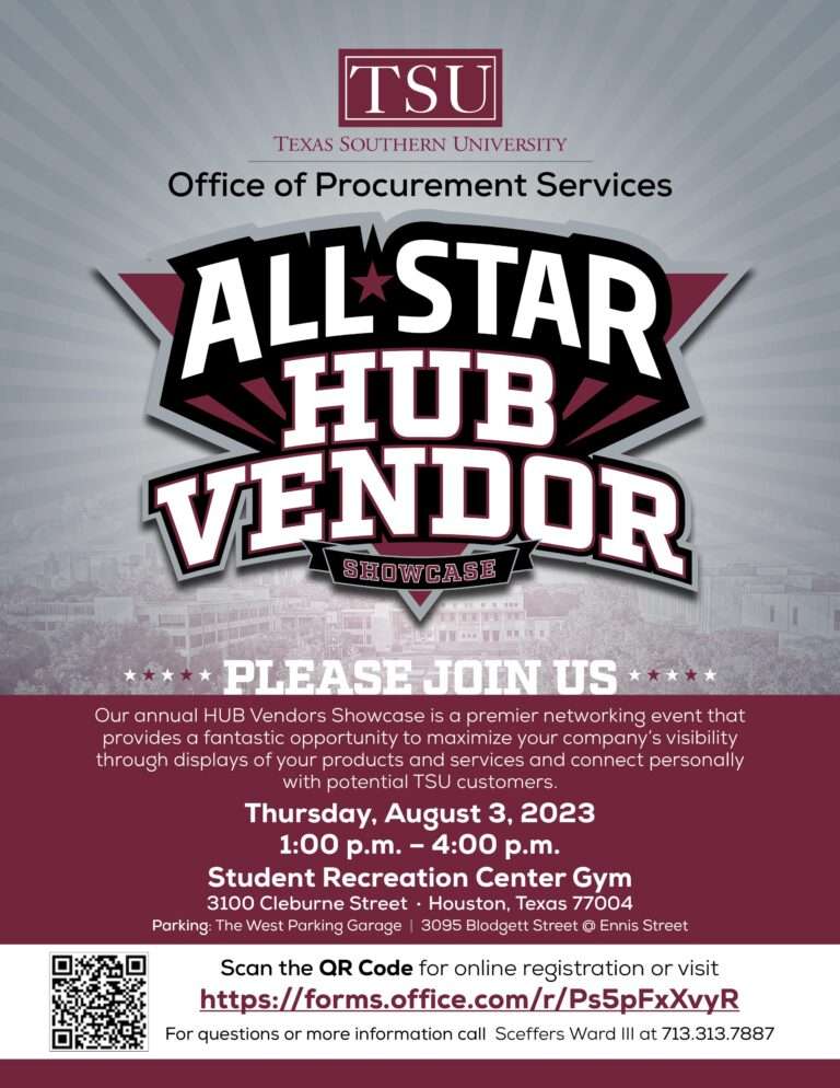 TSU’s Office of Procurement Services Presents All Star Hub Vendor