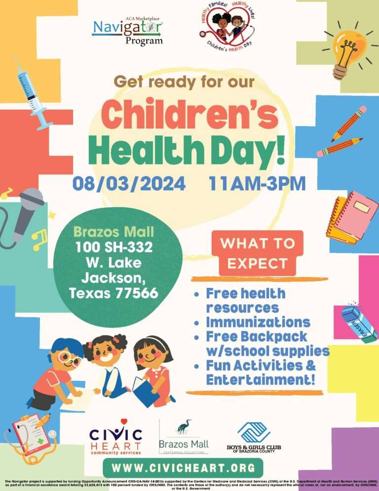 Civic Heart Community Services Hosts Children’s Health Day at Brazos Mall