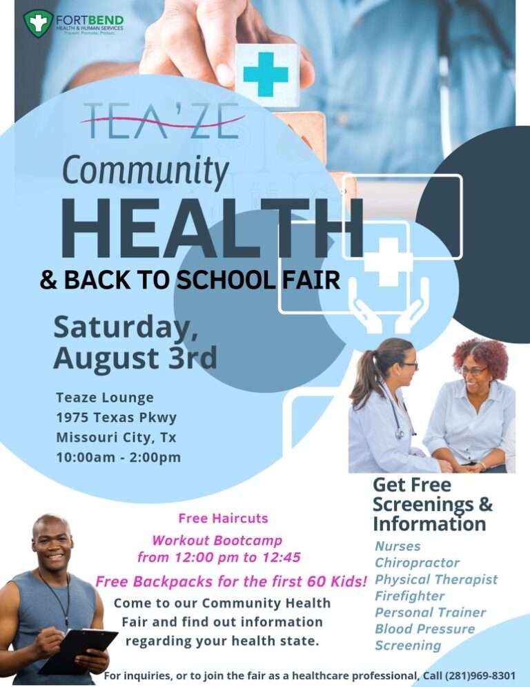 TEA’ZE’s Community Health and Back-to-School Fair at the Teaze Lounge