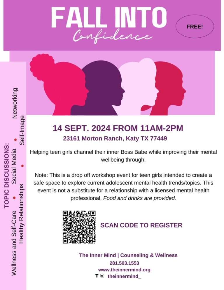 Fall Into Confidence Workshop for Teen Girls