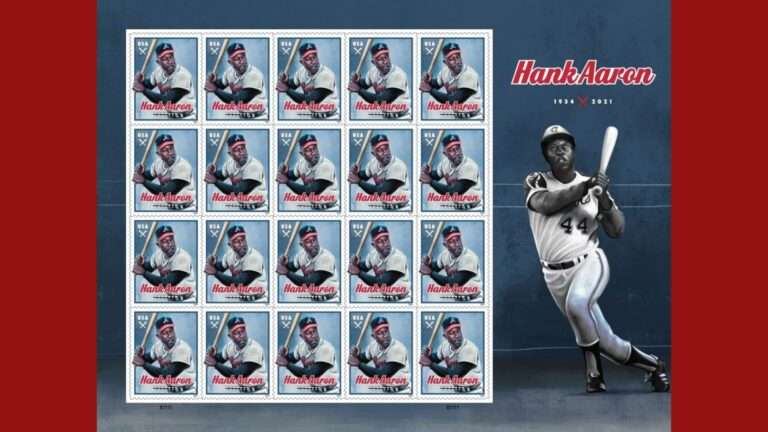 Hank Aaron Swinging Into a Post Office Near You