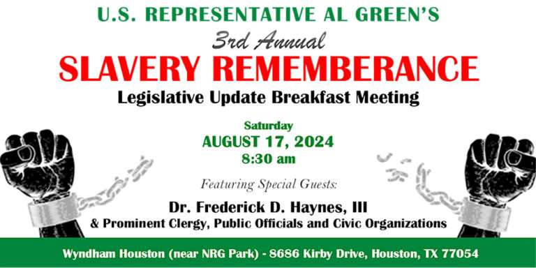 2024 Slavery Remembrance Legislative Update Breakfast Meeting