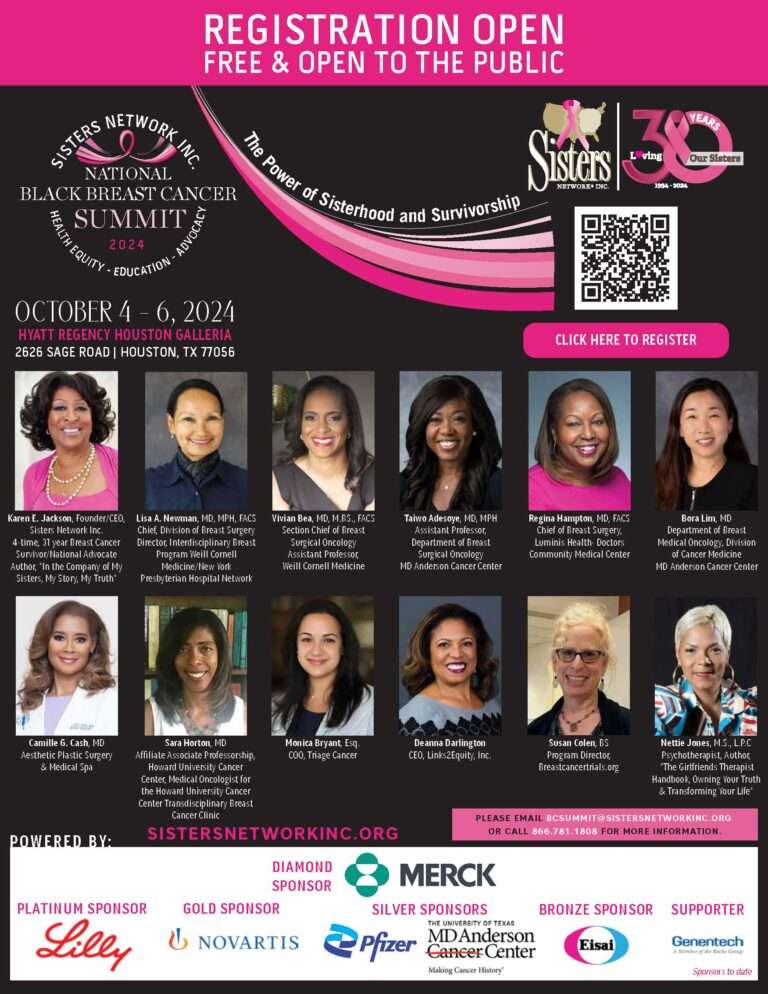 Sisters Network® Inc. Celebrates 30th Anniversary ‘The Power of Sisterhood’ During 2024 National Black Breast Cancer Summit