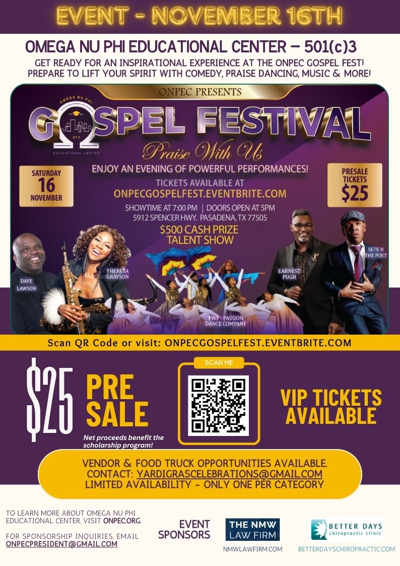 Omega Nu Phi Educational Center Scholarship Gospel Festival