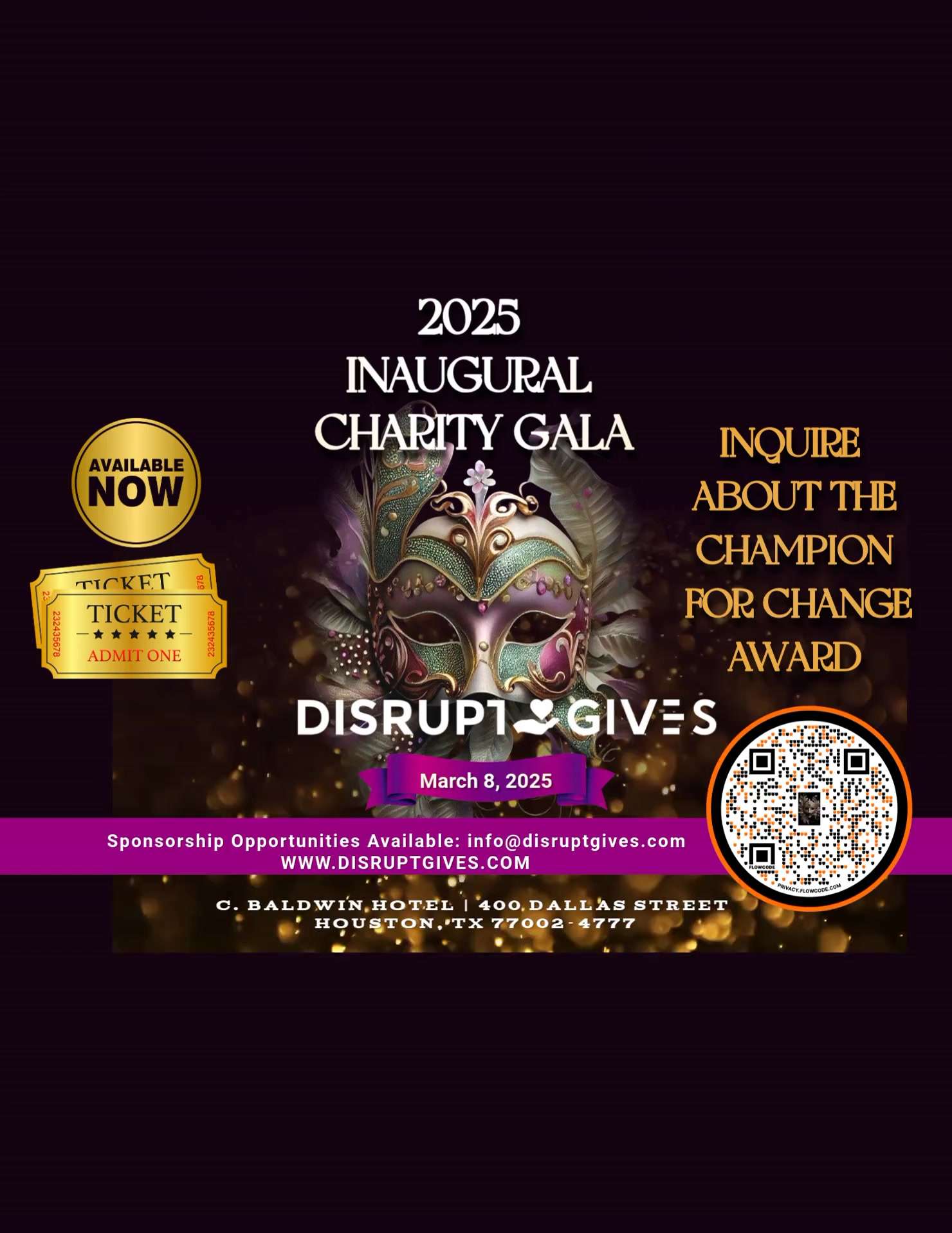 Disrupt Gives Inaugural Gala