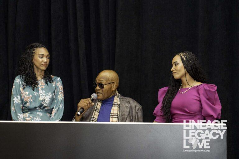L to R: Leola Foreman, George Foreman Sr. and Natalie Foreman Wynn