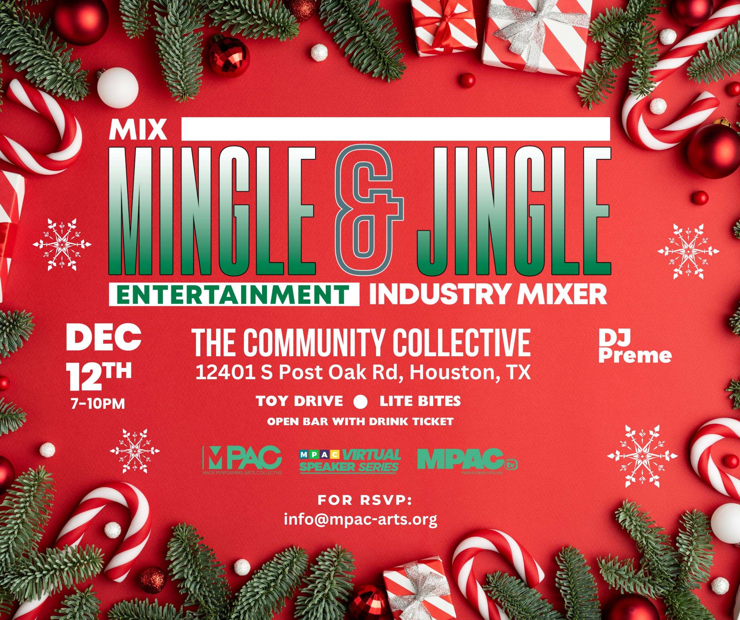 MPAC Mix, Mingle and Jingle Entertainment Industry Mixer