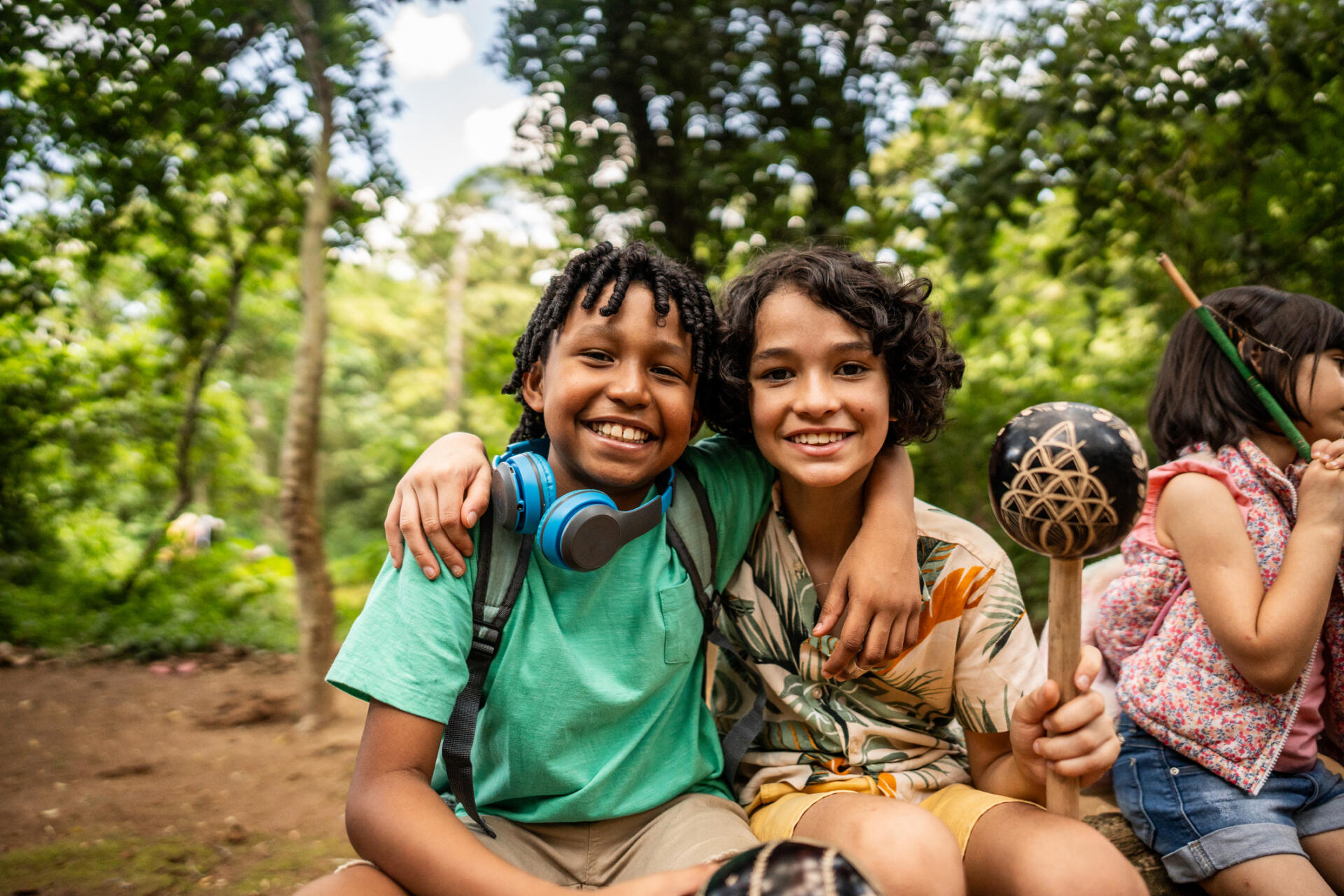 Boys at a summer camp