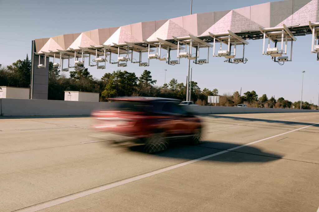 HCTRA EZ Tag User Going Through Toll