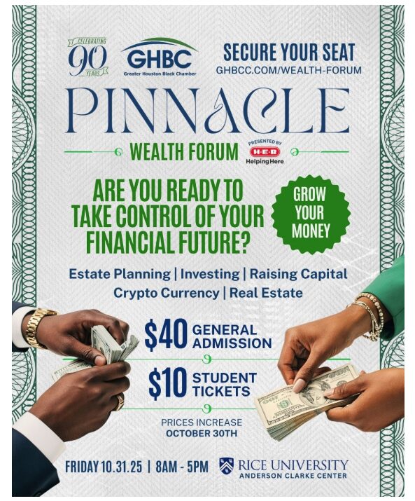 Greater Houston Black Chamber Pinnacle Wealth Forum