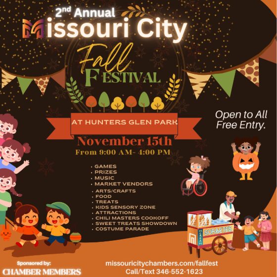 2nd Annual Missouri City Fall Festival at Hunter's Glen Park
